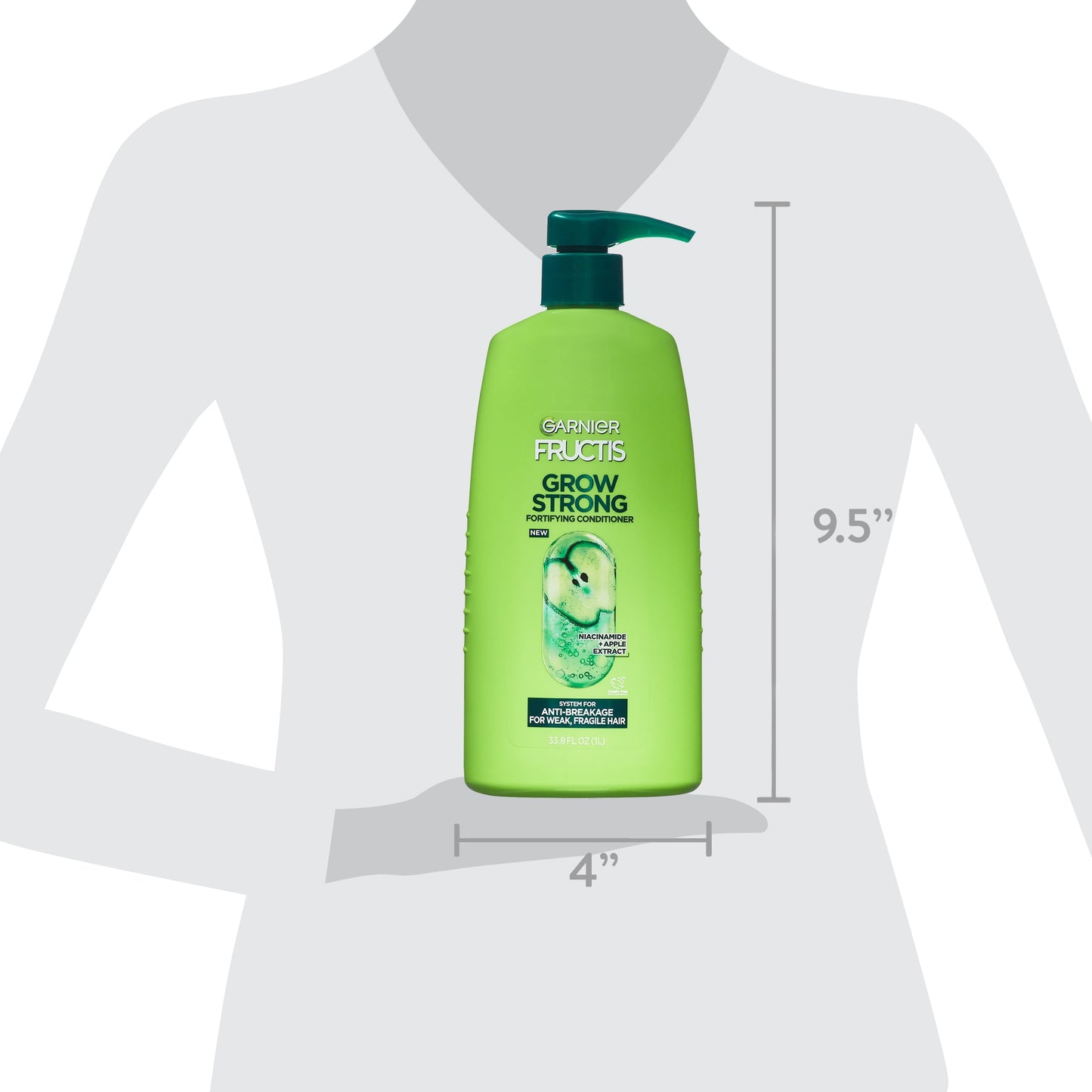 Garnier Fructis Grow Strong Fortifying Conditioner with Ceramide, 33.8 fl oz