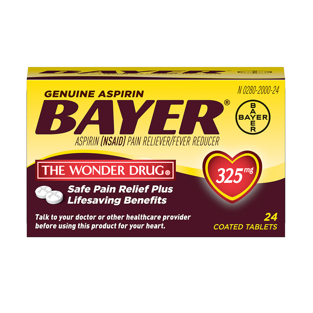 Bayer Aspirin - 24 Tablets - 325mg