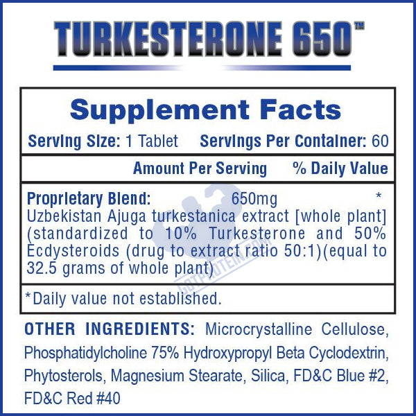 Hi-Tech Turkesterone 650 - 60 Tablets