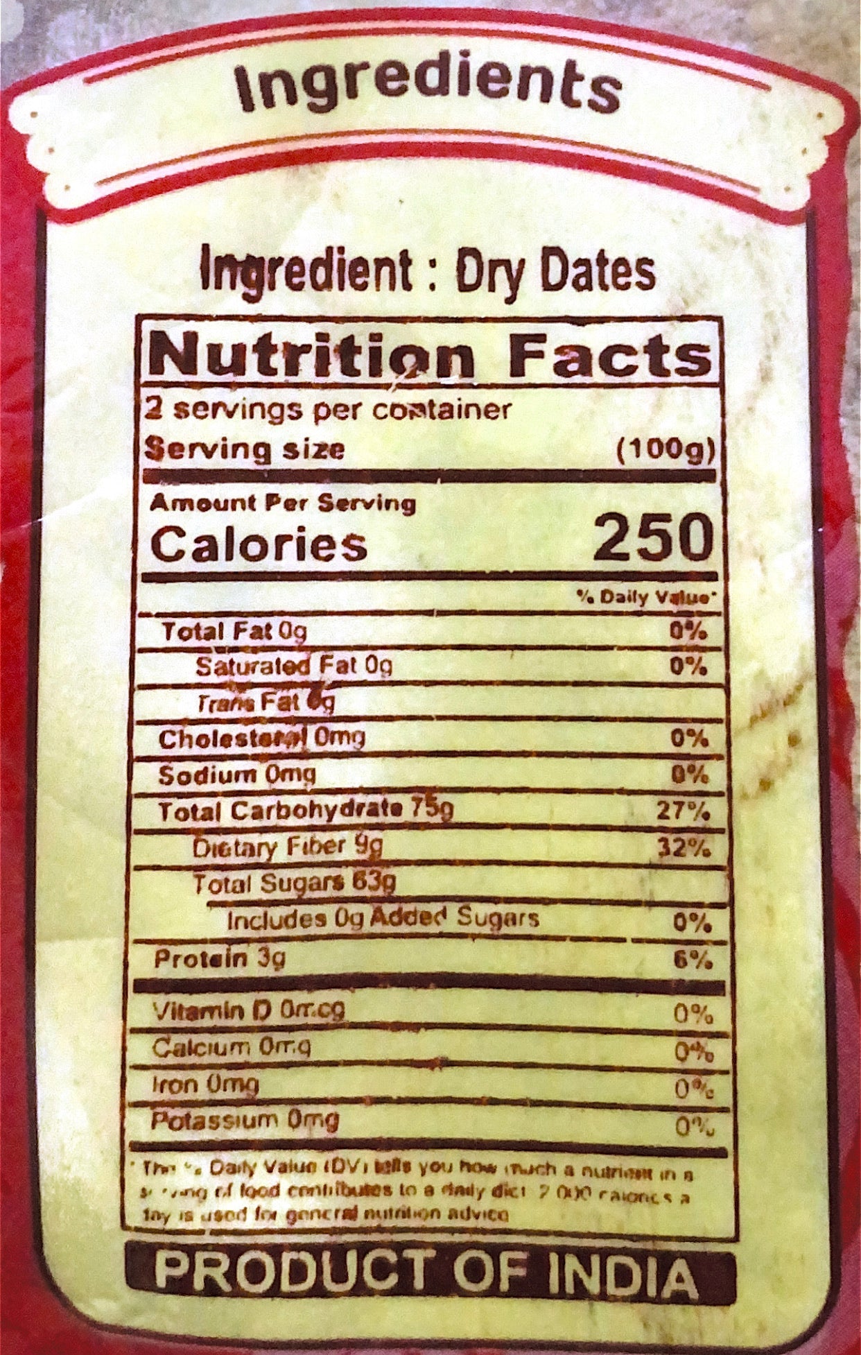 Dry Dates Powder