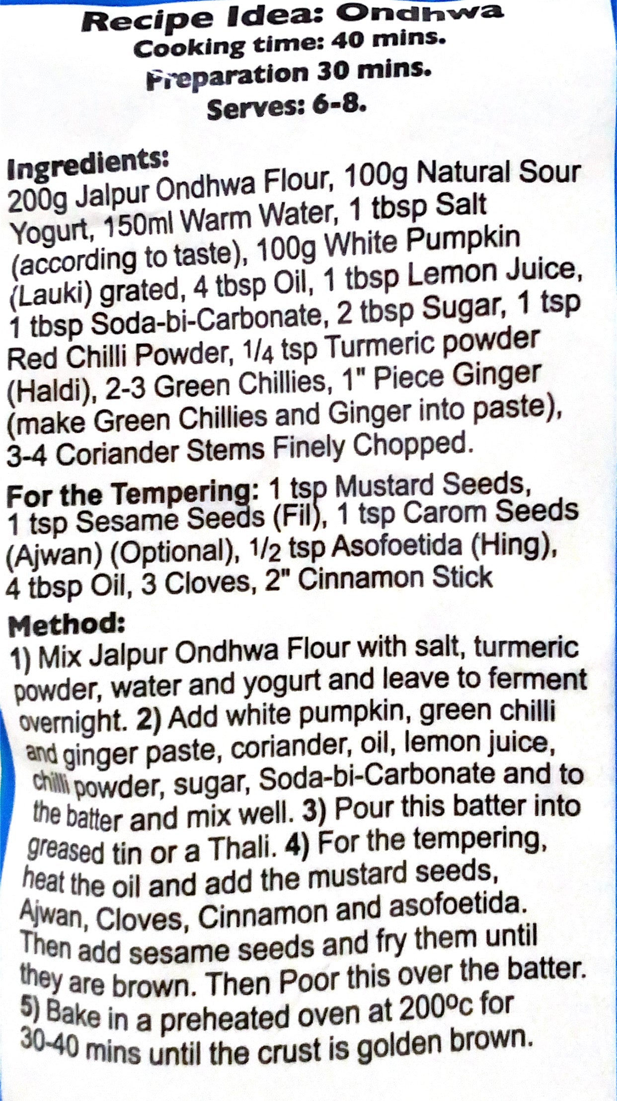 Ondhwa Flour