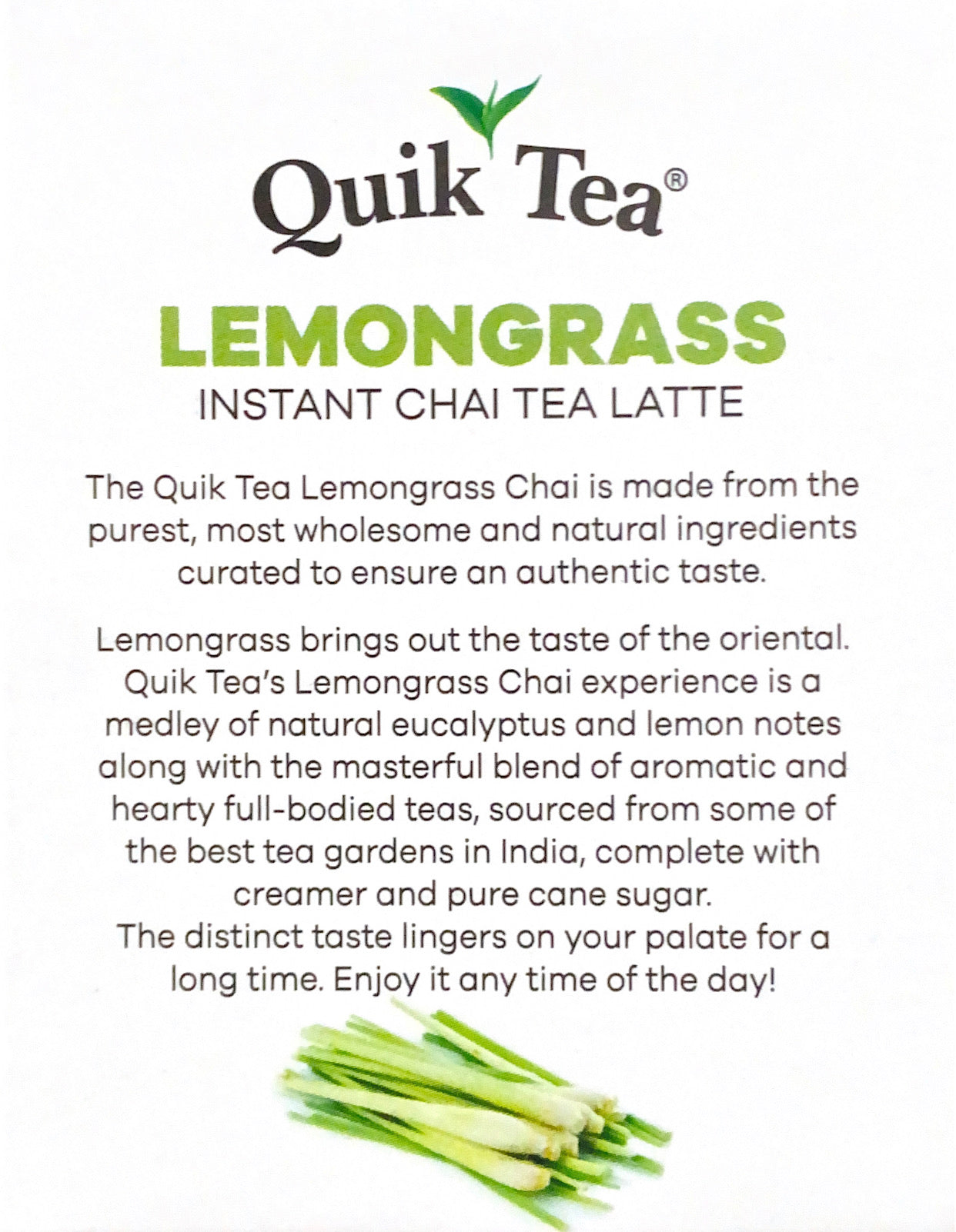 Lemongrass Instant Chai Tea Latte