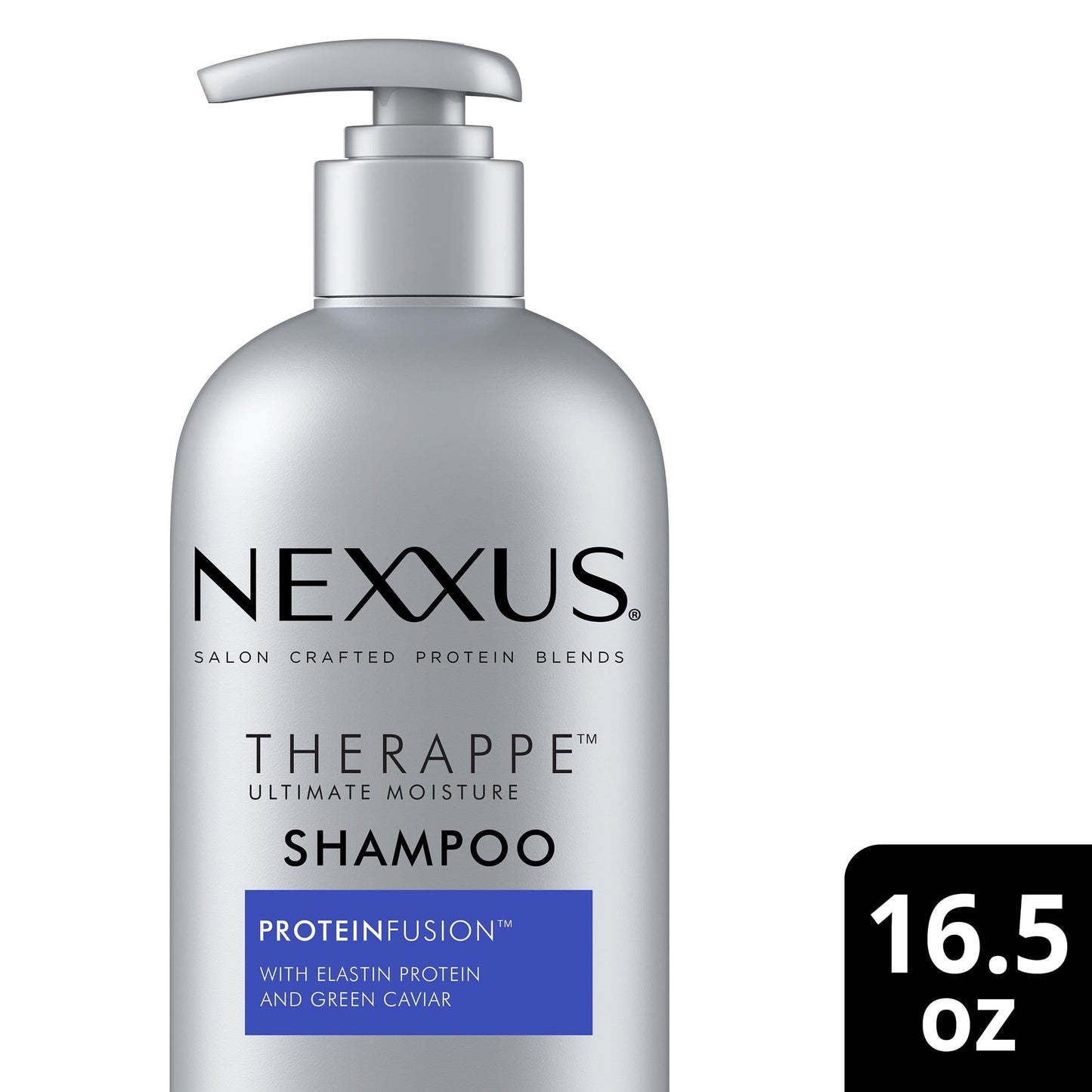 Nexxus Therappe Moisturizing Daily Shampoo with Elastin Protein and Green Caviar, 16.5 fl oz