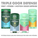 Mitchum Women Triple Odor Defense Antiperspirant Deodorant Gel Twin Pack, Shower Fresh, 3.4 oz