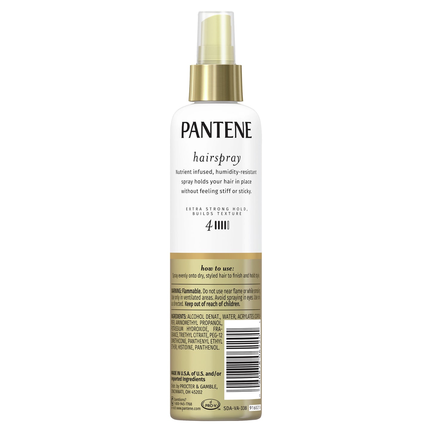 Pantene Pro-V Non-Aerosol Hairspray, Extra Strong Hold, Unisex 8.5 oz