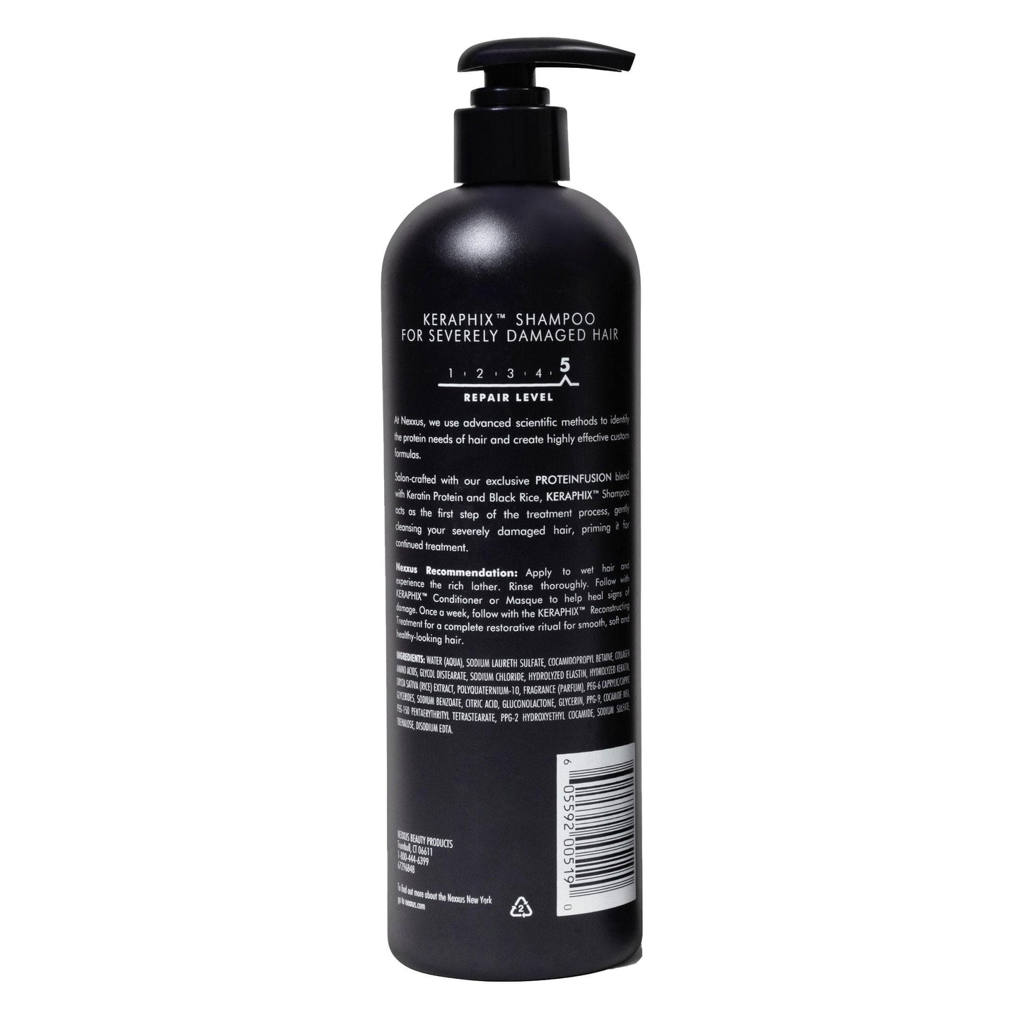 Nexxus Keraphix Daily Shampoo with Keratin Protein and Black Rice, 16.5 fl oz