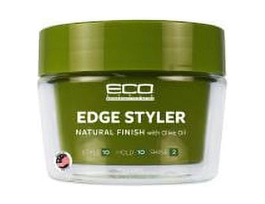 Eco Styler Edge Styler Natural Finish Gel with Olive Oil 8 oz, Shine Enhancing, Unisex