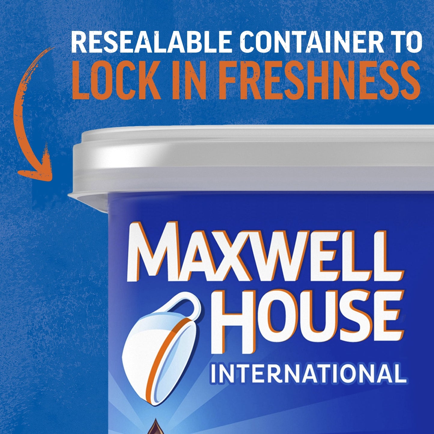 Maxwell House International French Vanilla Sugar Free Decaf Instant Coffee, Decaffeinated, 4 oz. Canister