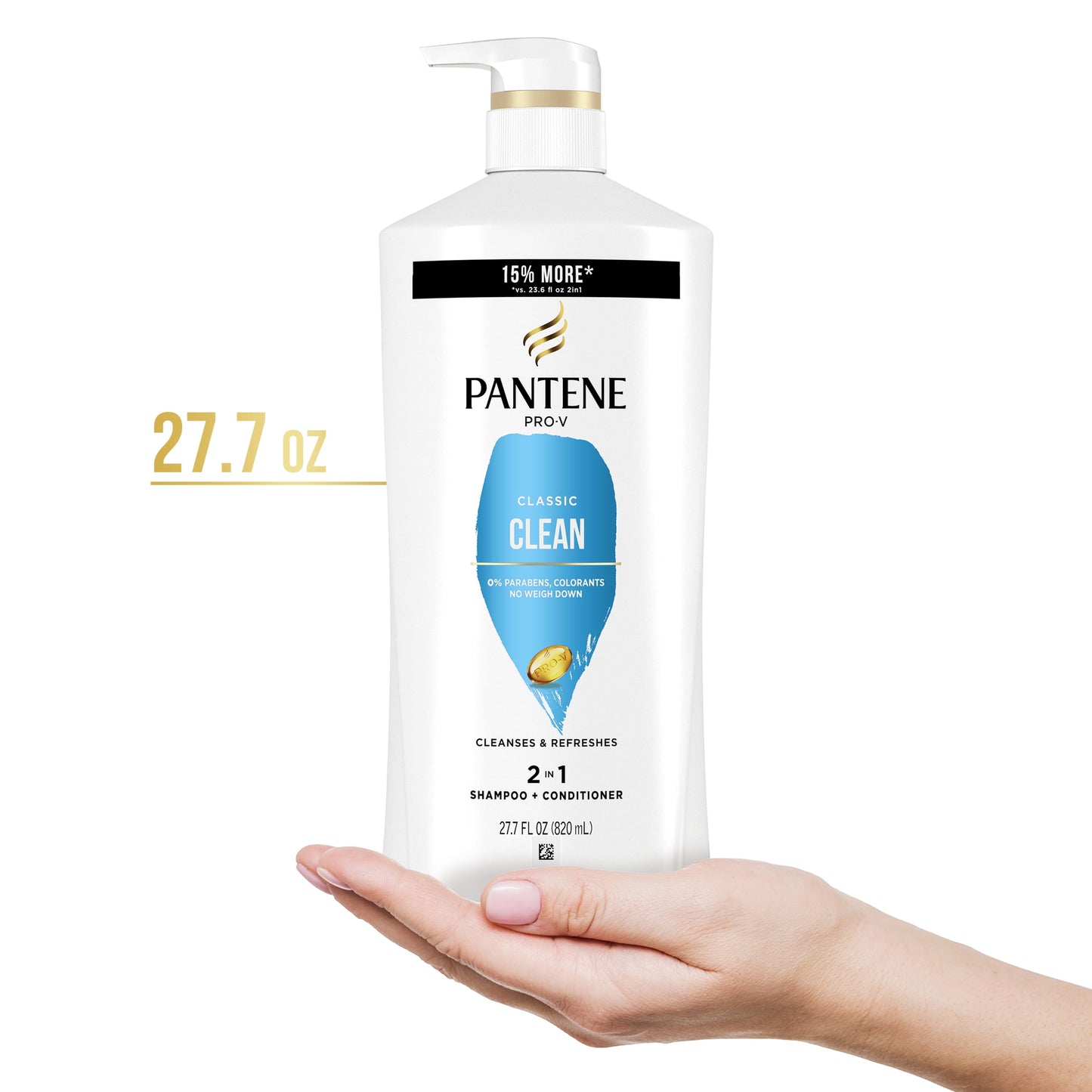 Pantene Pro-V Classic Clean 2in1 Shampoo + Conditioner, 27.7 oz