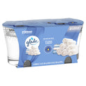 Glade Jar Candle 2 ct, Clean Linen, 3.4 oz. Total, Air Freshener, Wax Infused with Essential Oils