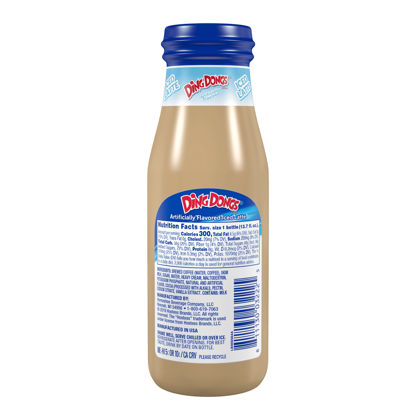 Hostess Ding Dongs Iced Latte Ready-to-Drink Coffee, 13.7 fl oz