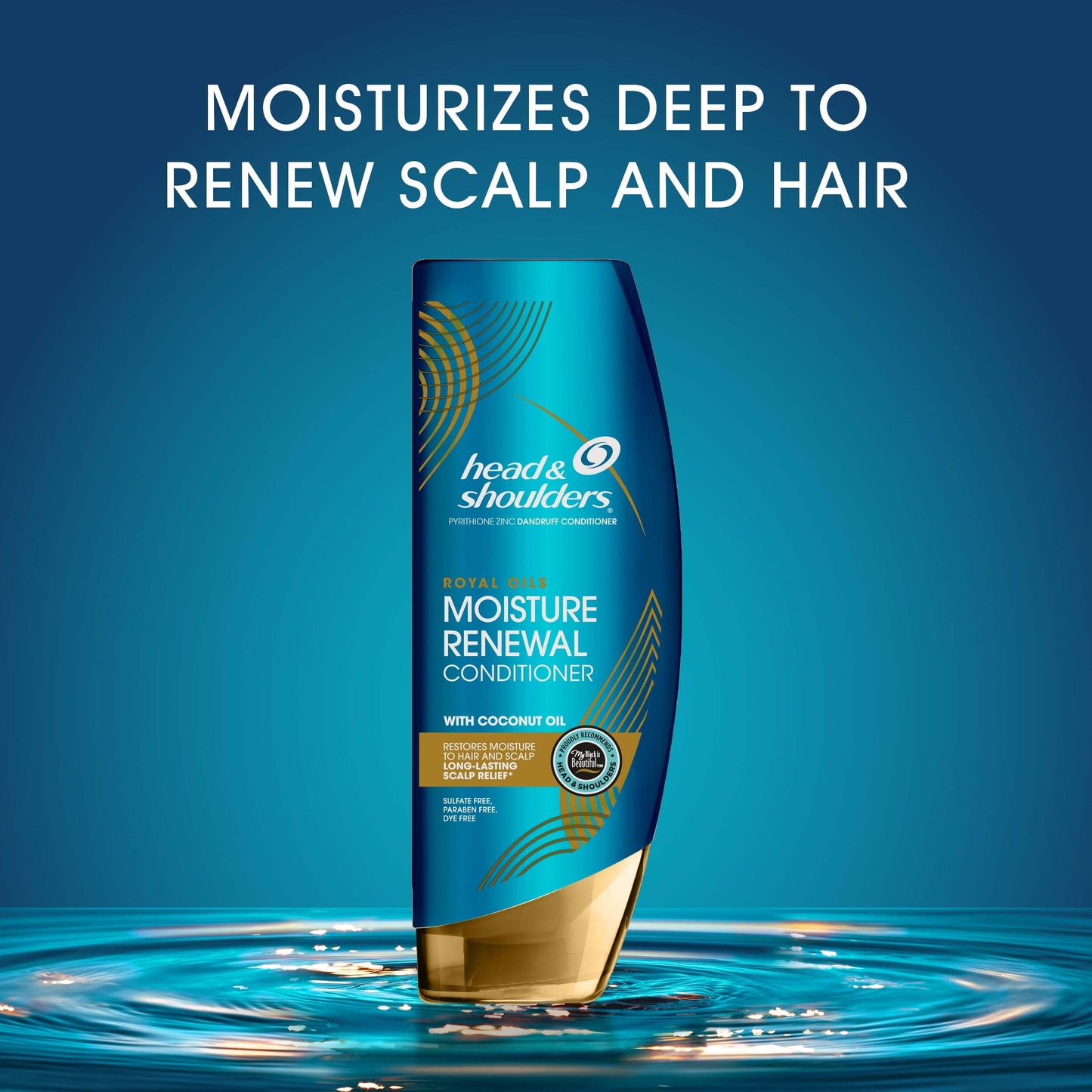 Head and Shoulders Royal Oils Conditioner, Moisture Renew, All Hair Types, 13.5 fl oz