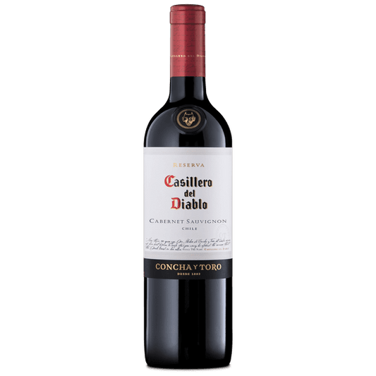 Casillero Del Diablo Cabernet Sauvignon Red Wine, Chile, 13.5% ABV, 750 ml Glass Bottle, 5-150ml Servings