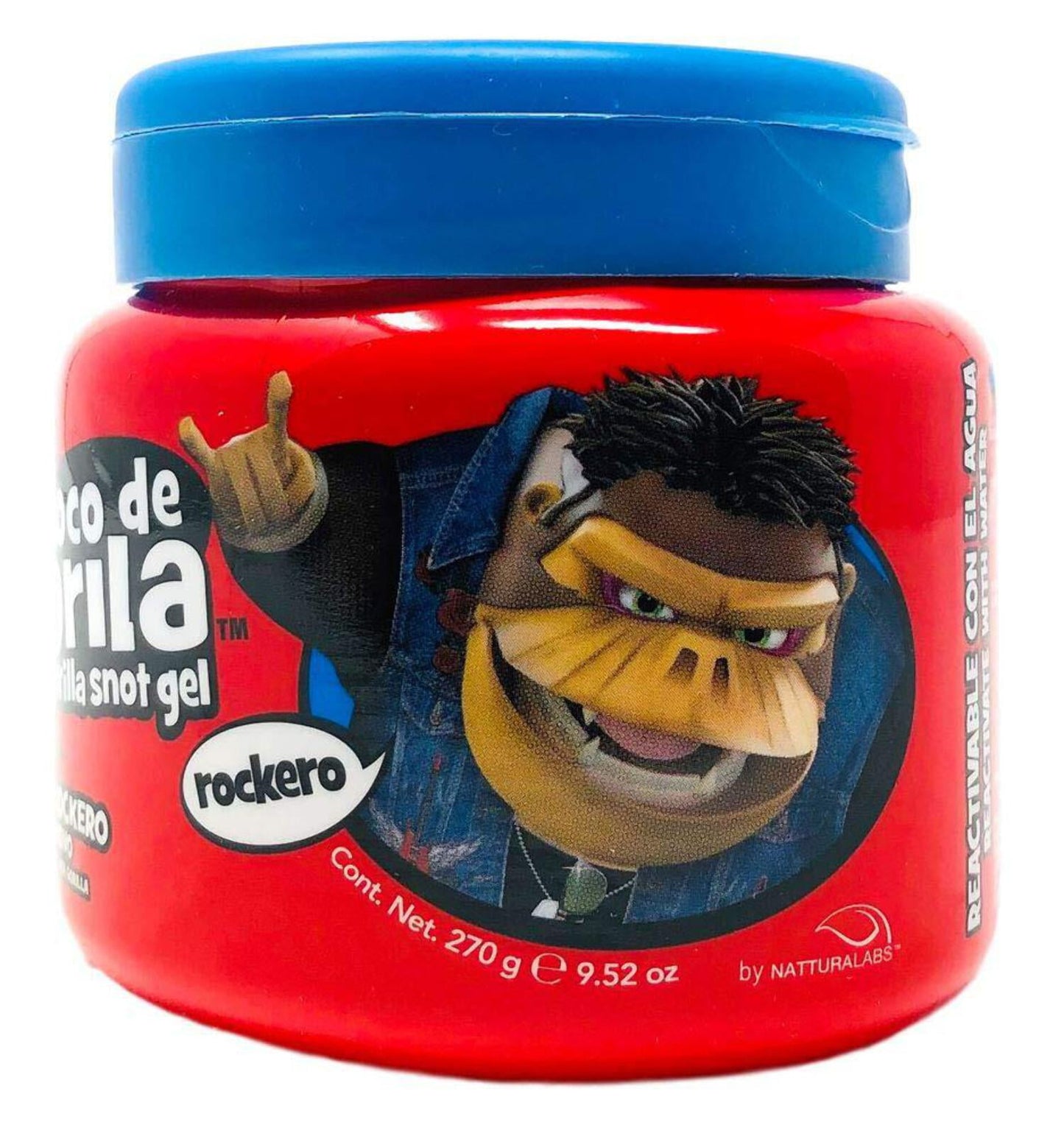Moco Gorilla Hair Styling Gel Rockero Unisex for Long Lasting Hold, 11.9 oz Squeeze Bottle