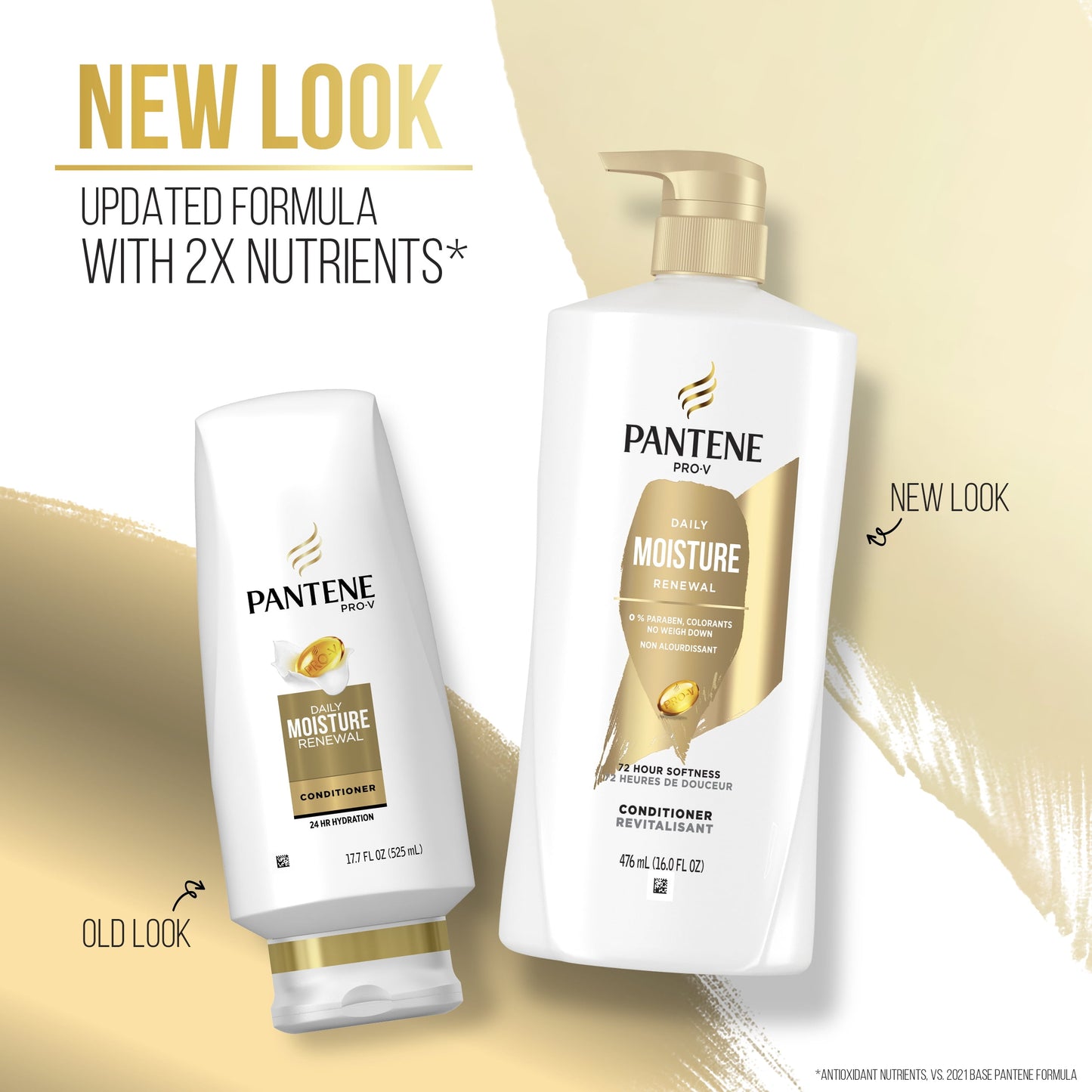 Pantene Pro-V Daily Moisture Renewal Conditioner, All Hair Types, 16.0 fl oz