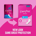 CAREFREE® THONG Panty Liners With Wings, Flat, Unscented, 49ct