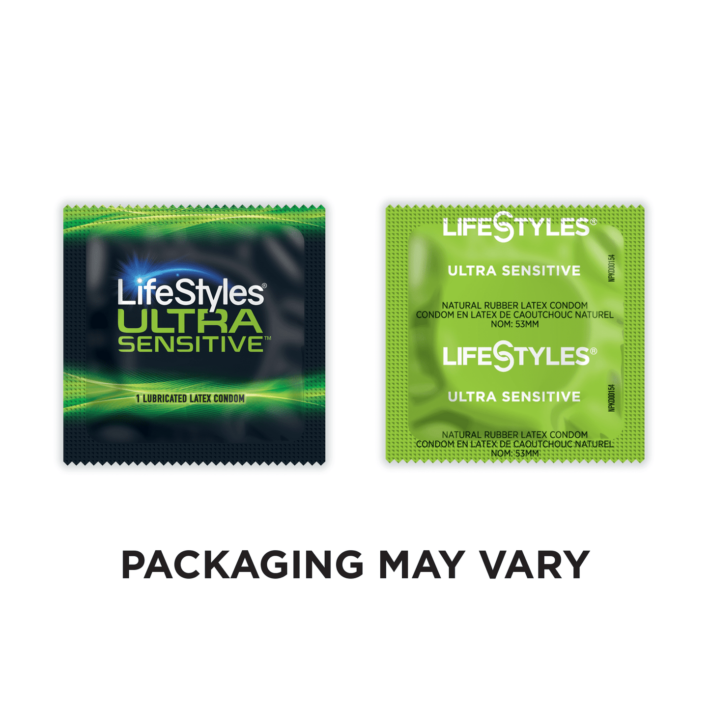 Lifestyles Ultra Sensitive Latex Lubricated Condoms, 36 Count