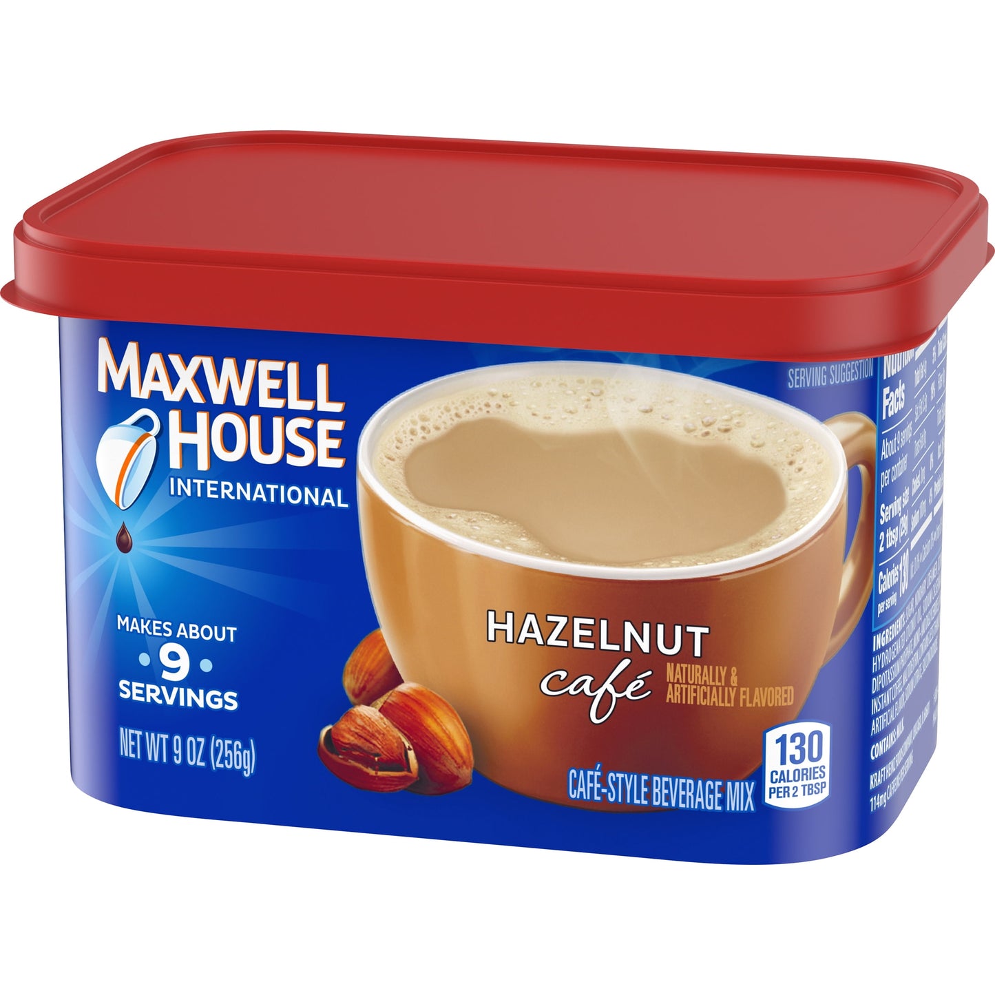 Maxwell House International Hazelnut Cafe Beverage Mix, 9 oz. Canister