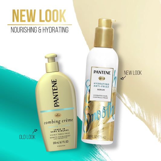 Pantene Pro-V Smooth Hair Hydrating Anti-Frizz Serum, 5.9 oz