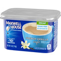 Maxwell House International French Vanilla Sugar Free Decaf Instant Coffee, Decaffeinated, 4 oz. Canister