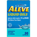 Aleve Liquid Gels Naproxen Sodium Pain Reliever, 50 Count