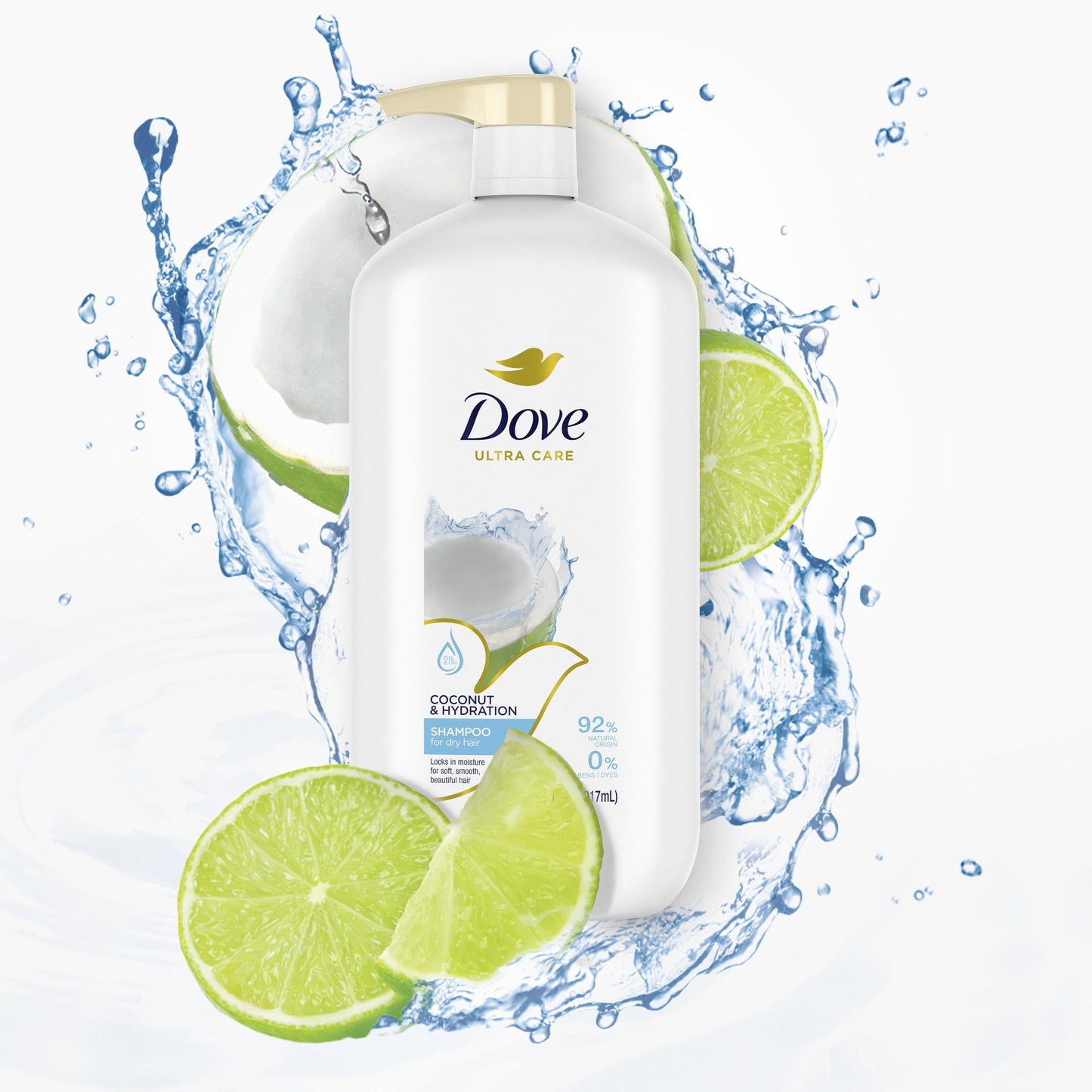 Dove Ultra Care Nourishing Daily Shampoo, Coconut, 31 fl oz
