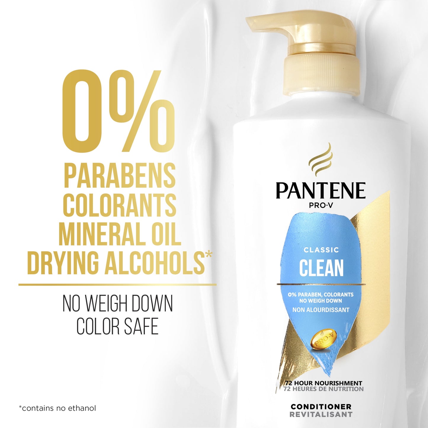 Pantene Pro-V Classic Clean Conditioner, Shine Enhancing, 16.0 fl oz