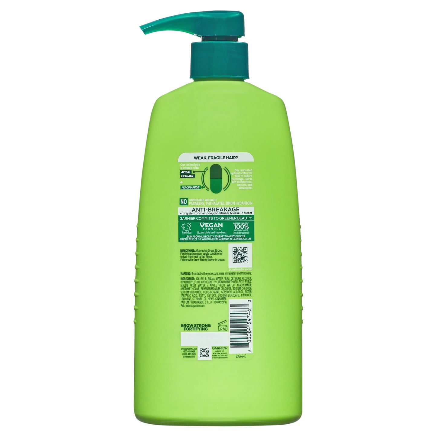 Garnier Fructis Grow Strong Fortifying Conditioner with Ceramide, 33.8 fl oz