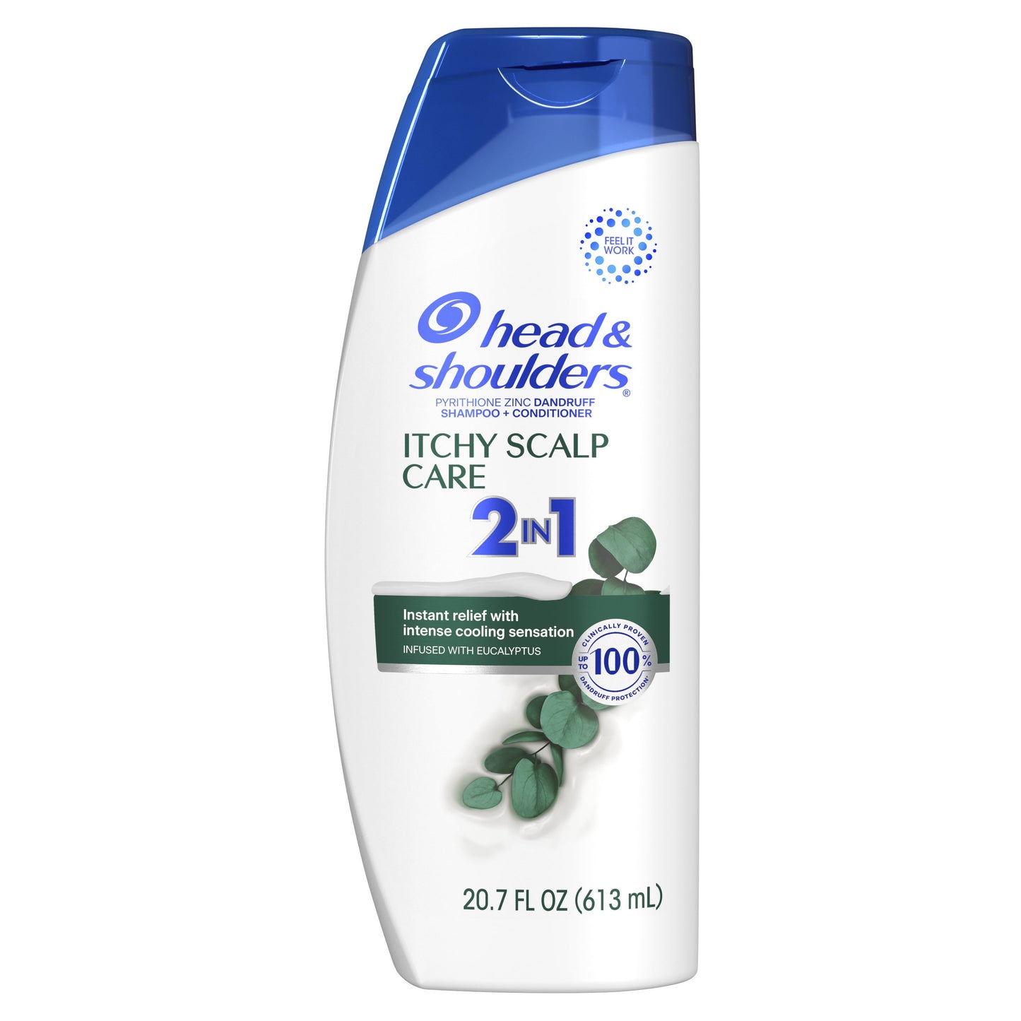 Head & Shoulders 2 in 1 Dandruff Shampoo and Conditioner, Itchy Scalp Care, 20.7 fl oz