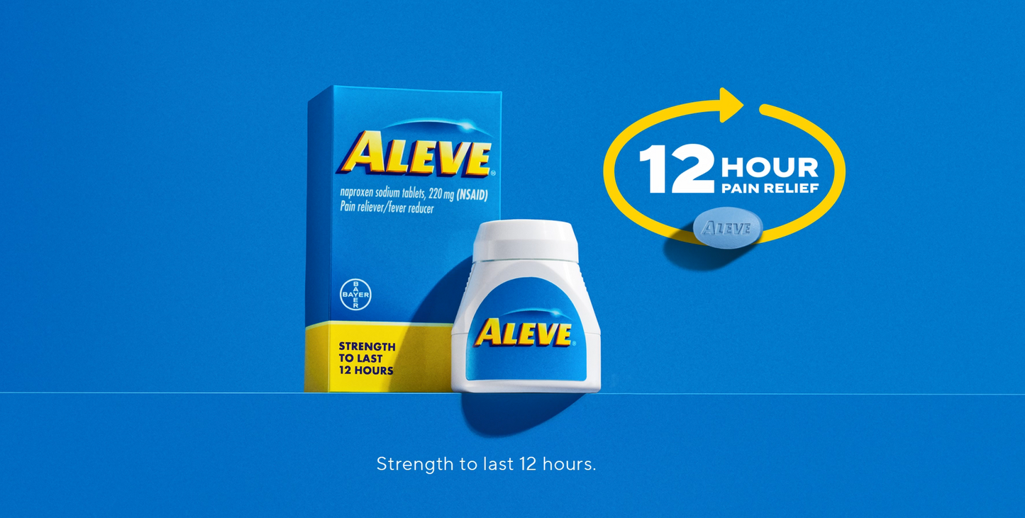Aleve PM Easy Open Cap Pain Reliever & Nighttime Sleep Aid Caplets, 80 Count