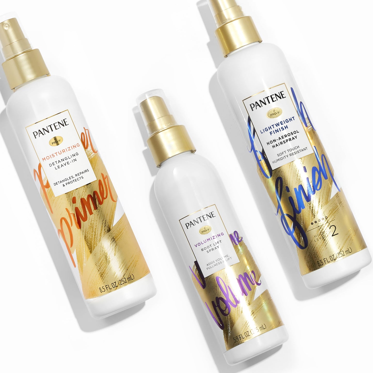 Pantene Hairspray, Non Aerosol, Lightweight Finish, Level 2 Hold, Anti Frizz, Color Safe, 8.5 oz