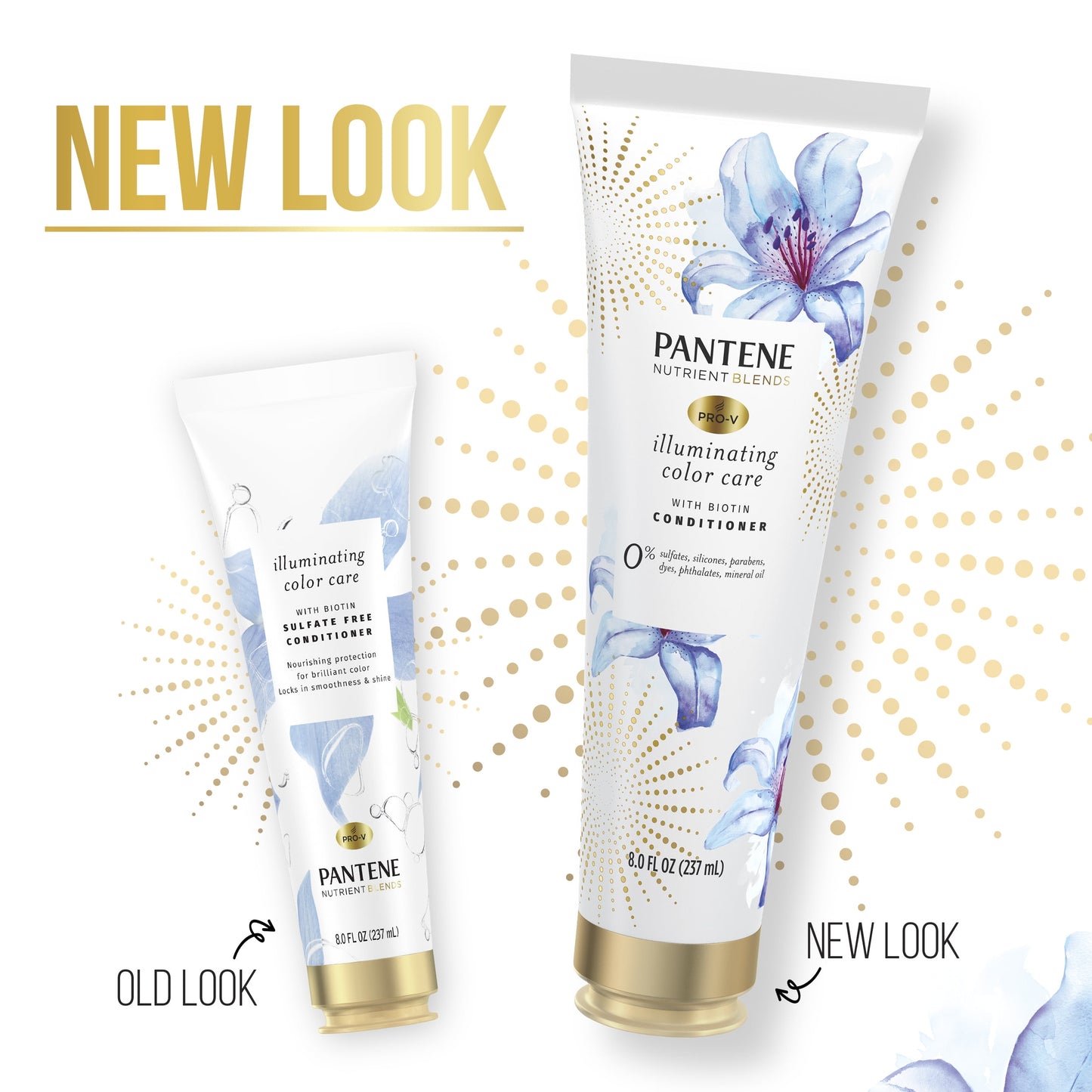Pantene Sulfate Free Conditioner, Illuminating Conditioner with Biotin, Color Safe, 8.0 fl oz
