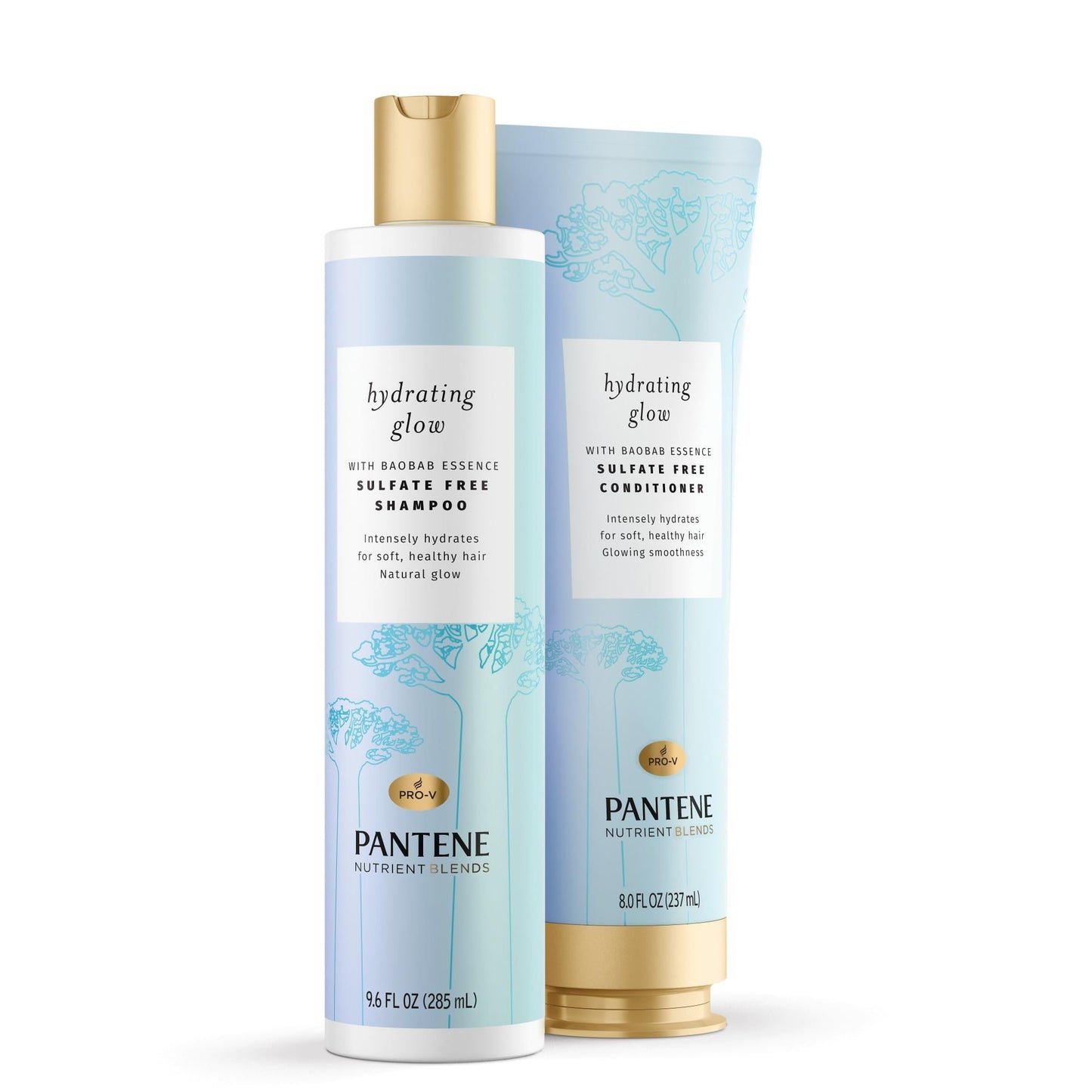 Pantene Sulfate Free Conditioner, Nutrient Blends Baobab Essence, For Color Treated Hair, 8.0 fl oz