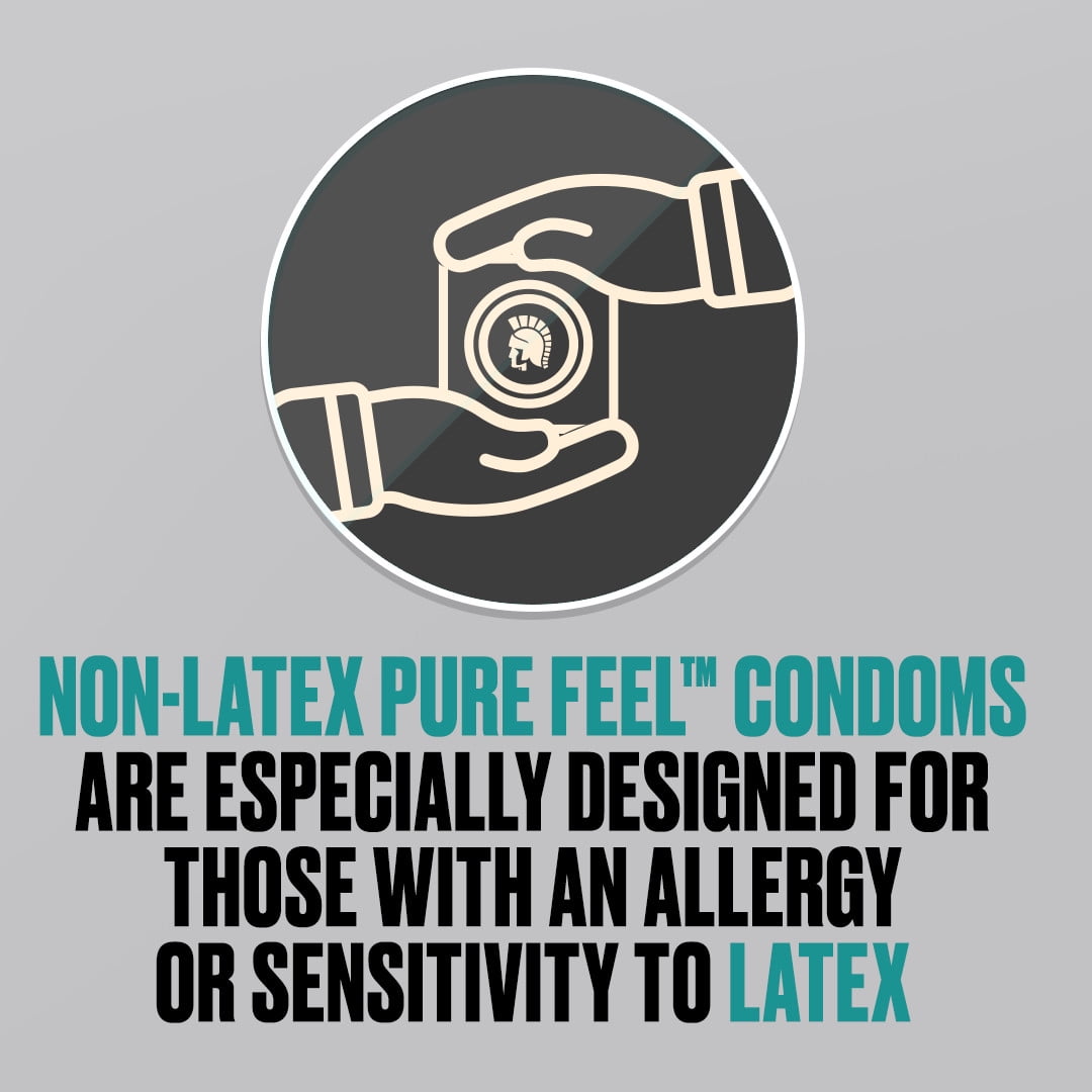 Trojan Raw Non-Latex Lubricated Condoms, 10ct