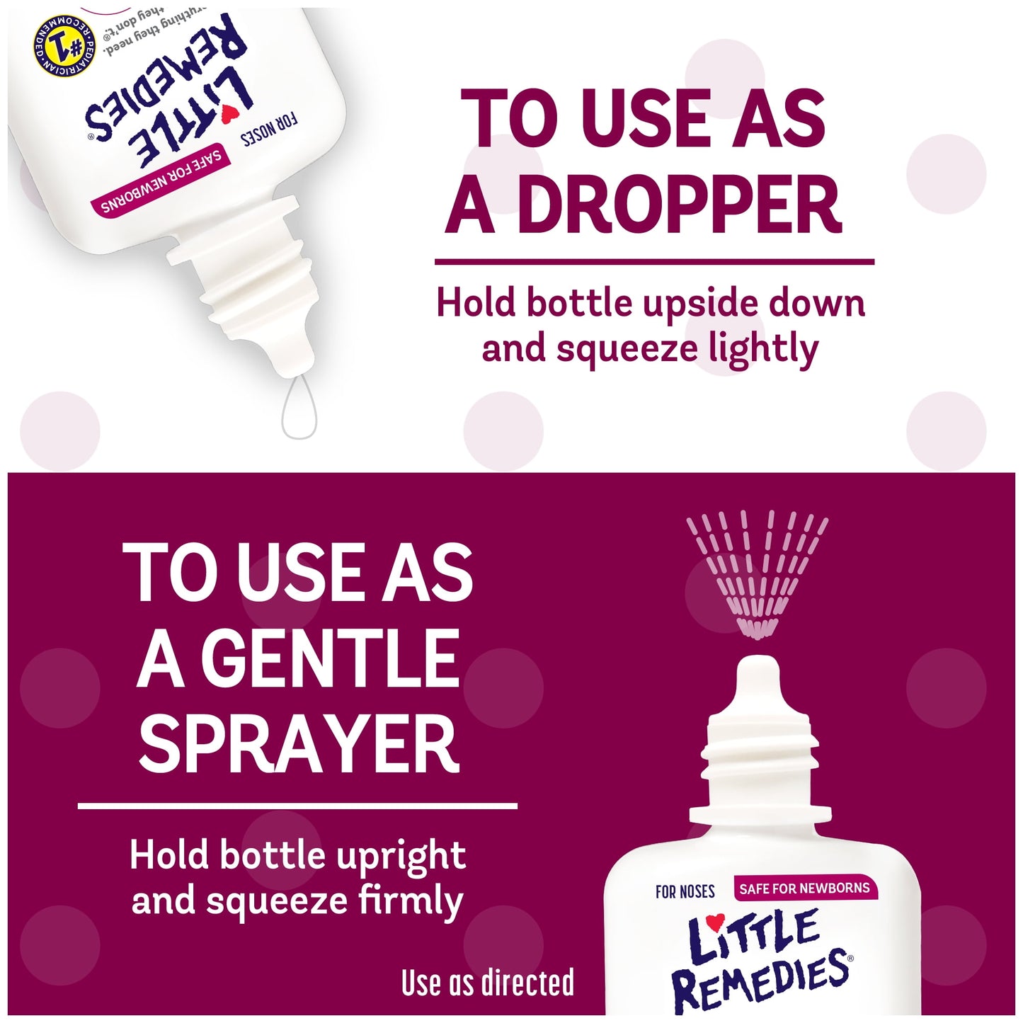 Little Remedies Saline Spray and Drops, Safe for Newborns, Gently Wash Away Mucus, 1 fl oz