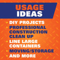 Hefty Heavy Duty Contractor Extra Large Trash Bags, 55 Gallon, 16 Count