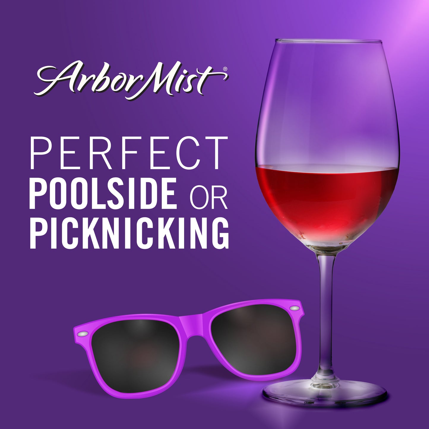 Arbor Mist Blackberry Merlot Sweet Red Wine, Fruit Wine, 750ml Glass Bottle