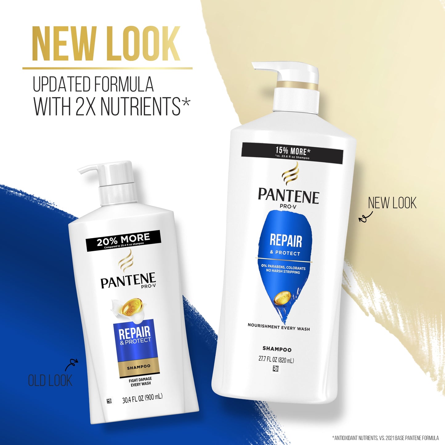 Pantene Pro-V Repair & Protect Shampoo, All Hair Types, 27.7 fl oz