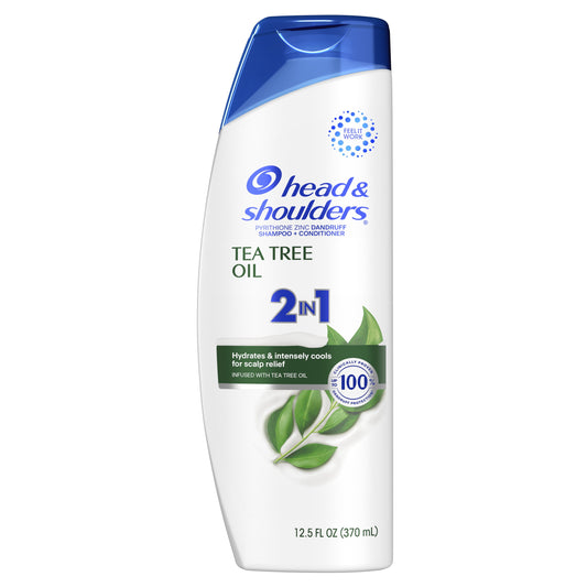 Head & Shoulders 2 in 1 Dandruff Shampoo and Conditioner, Tea Tree Oil, 12.5 fl oz