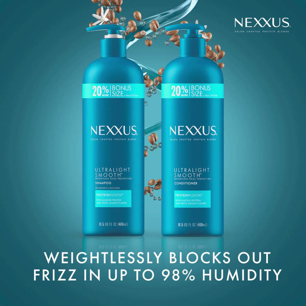 Nexxus Ultralight Smooth Daily Conditioner with Almond Protein, Jasmine Flower, 16.5 fl oz