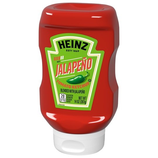 Heinz Tomato Ketchup Blended With Jalapeno, 14 oz Squeeze Bottle