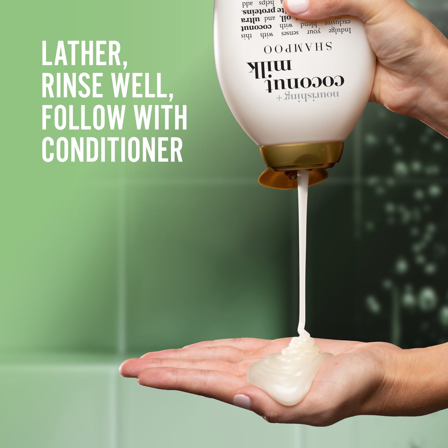 OGX Nourishing + Coconut Milk Moisturizing Daily Shampoo with Egg White Protein, 25.4 fl oz