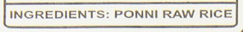Ponni Raw Rice