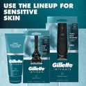 Gillette Intimate Pubic Hair Razor for Men, Black, 1 Handle, 2 Blade Refills