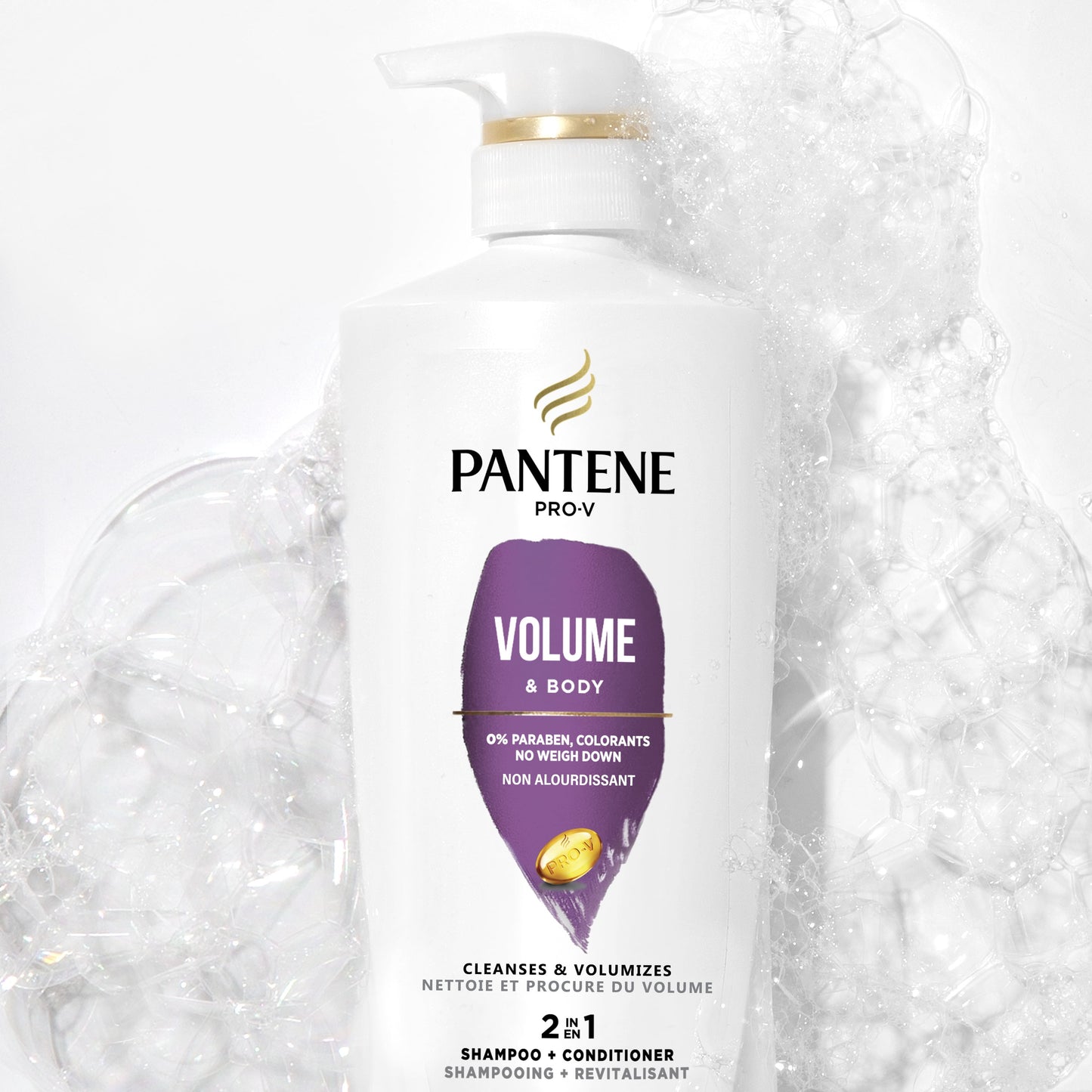 Pantene Pro-V Volume & Body 2in1 Shampoo + Conditioner, 17.9oz