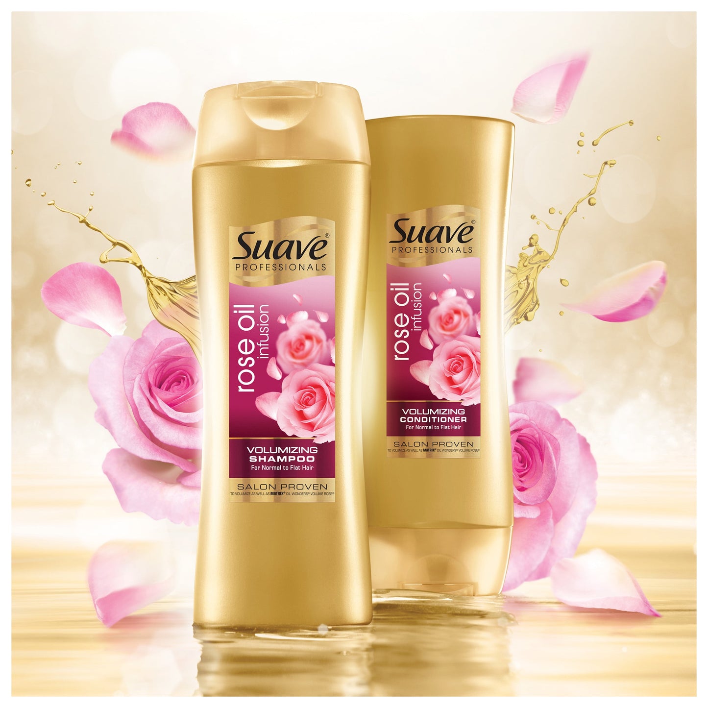 Suave Professionals Rose Oil Infusion Volumizing Shampoo 28 fl oz