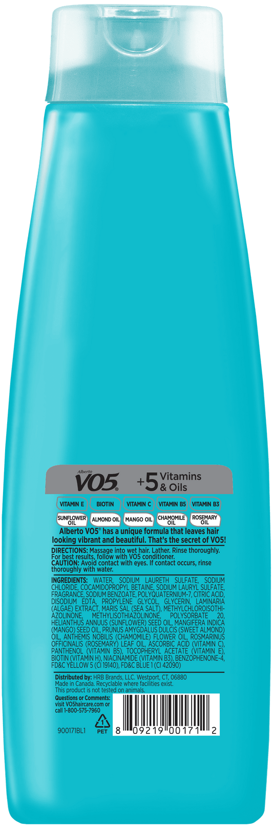 Alberto VO5 Ocean Refresh Revitalizing Shampoo with Sea Minerals, for All Hair Types, 16.9 oz
