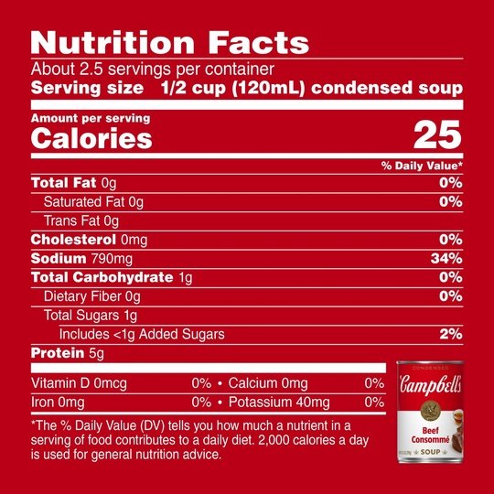 Campbell's Condensed Beef Consomme, 10.5 oz Can