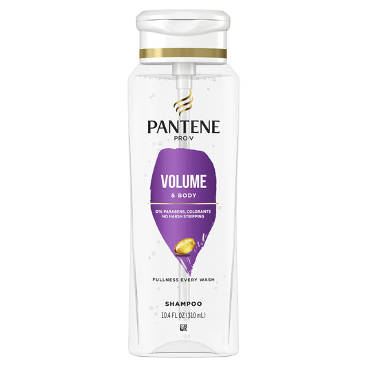 Pantene Pro-V Volume and Body Shampoo, All Hair Types, 10.4 fl oz