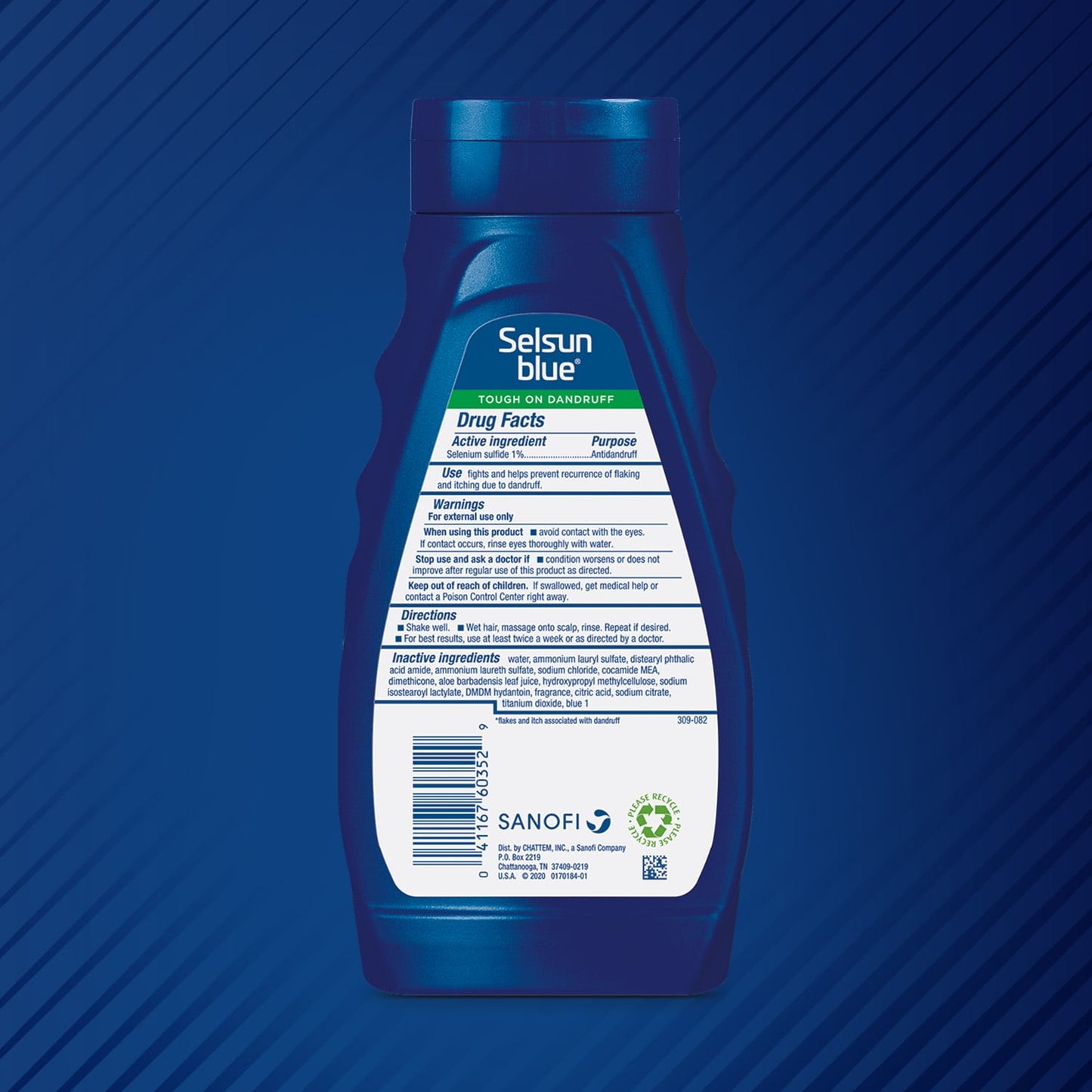 Selsun Blue Maximum Strength Moisturizing Anti-Dandruff Shampoo for Itchy, Dry Scalp 11oz